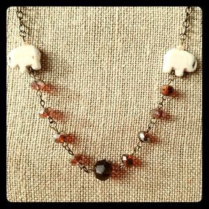 Necklace with Elephants